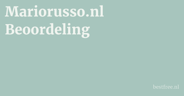 Mariorusso.nl Beoordeling 1 by BestFREE.nl