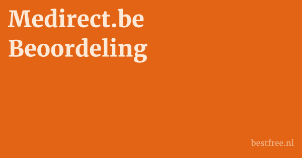 Medirect.be Beoordeling