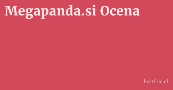 Megapanda.si Ocena 1 by BestFREE.nl
