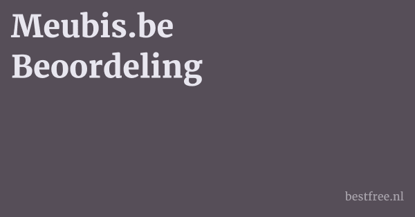 Meubis.be Beoordeling 1 by BestFREE.nl