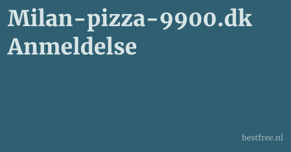 Milan-pizza-9900.dk Anmeldelse 1 by BestFREE.nl