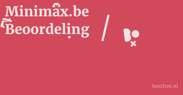 Minimax.be Beoordeling 1 by BestFREE.nl
