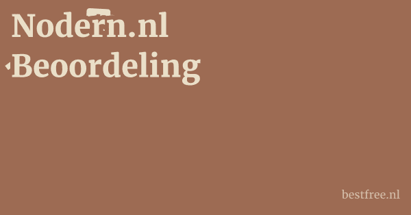 Nodern.nl Beoordeling 1 by BestFREE.nl