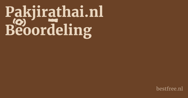 Pakjirathai.nl Beoordeling 1 by BestFREE.nl