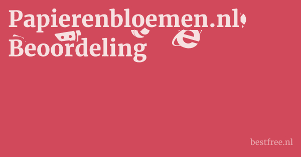 Papierenbloemen.nl Beoordeling 1 by BestFREE.nl