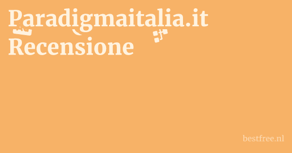 Paradigmaitalia.it Recensione 1 by BestFREE.nl