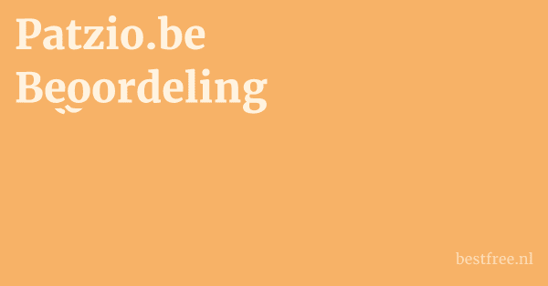 Patzio.be Beoordeling