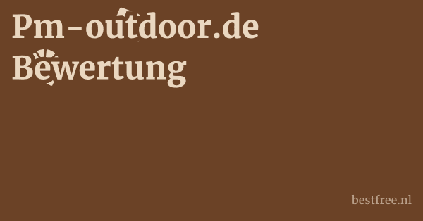 Pm-outdoor.de Bewertung 1 by BestFREE.nl