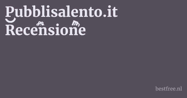 Pubblisalento.it Recensione 1 by BestFREE.nl