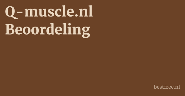 Q-muscle.nl Beoordeling 1 by BestFREE.nl