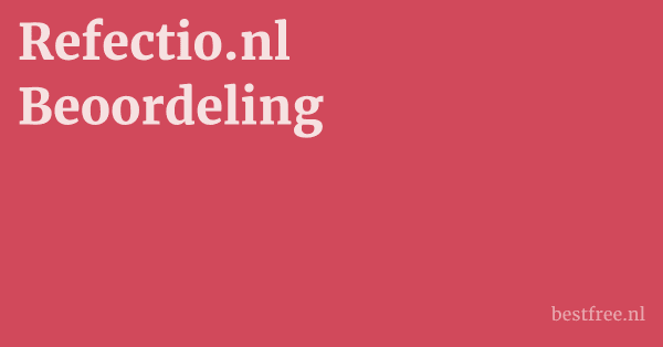 Refectio.nl Beoordeling 1 by BestFREE.nl