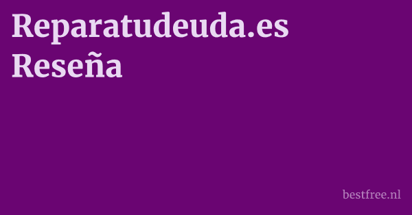 Reparatudeuda.es Reseña