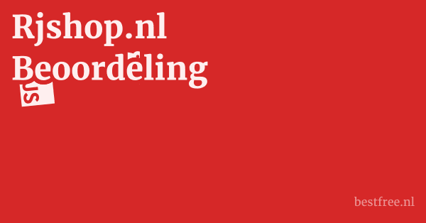 Rjshop.nl Beoordeling 1 by BestFREE.nl