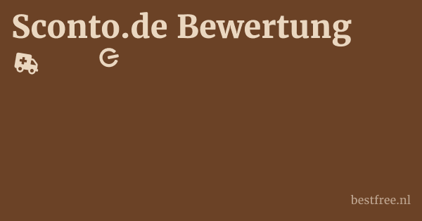 Sconto.de Bewertung 1 by BestFREE.nl