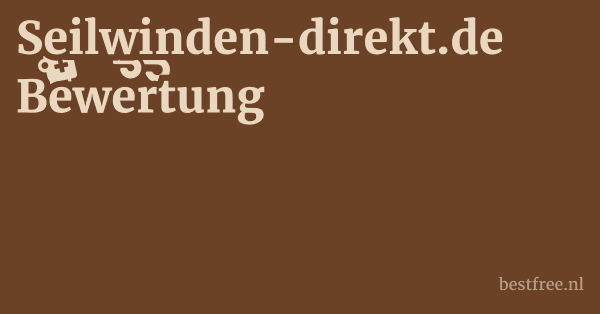 Seilwinden-direkt.de Bewertung 1 by BestFREE.nl