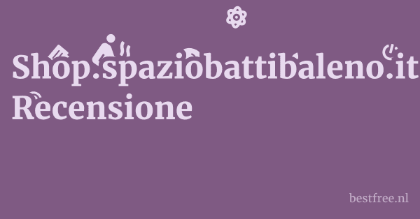 Shop.spaziobattibaleno.it Recensione 1 by BestFREE.nl
