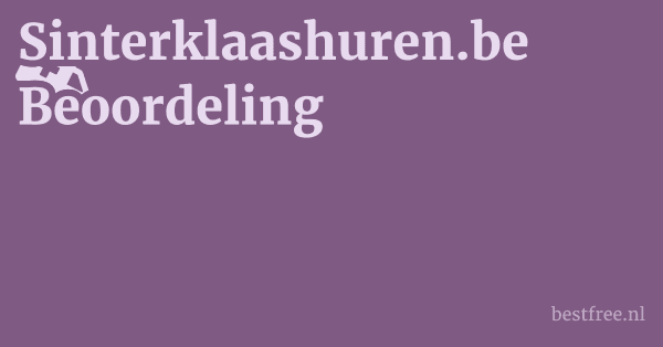 Sinterklaashuren.be Beoordeling
