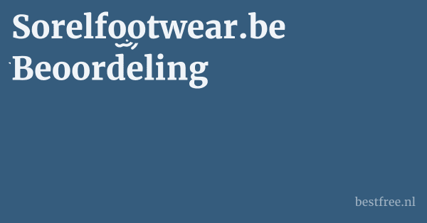 Sorelfootwear.be Beoordeling