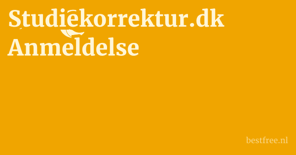 Studiekorrektur.dk Anmeldelse 1 by BestFREE.nl