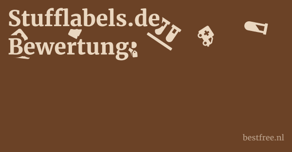 Stufflabels.de Bewertung 1 by BestFREE.nl
