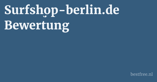 Surfshop-berlin.de Bewertung 1 by BestFREE.nl