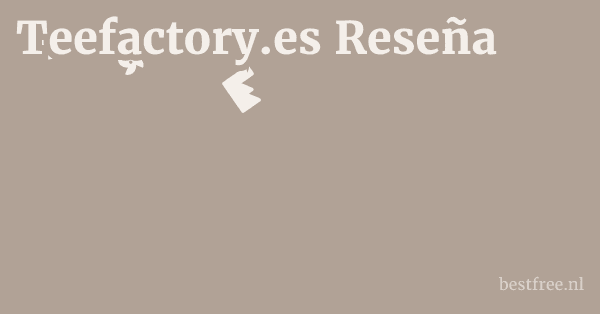 Teefactory.es Reseña 1 by BestFREE.nl