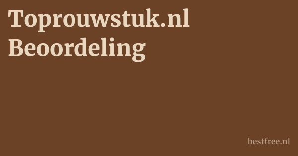Toprouwstuk.nl Beoordeling 1 by BestFREE.nl