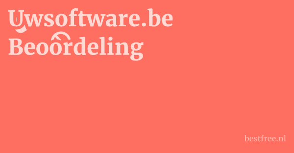 Uwsoftware.be Beoordeling