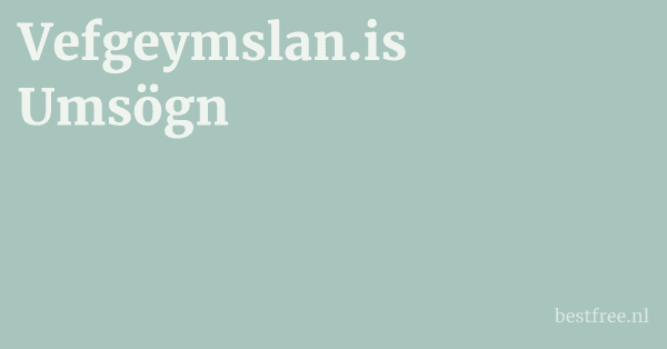 Vefgeymslan.is Umsögn
