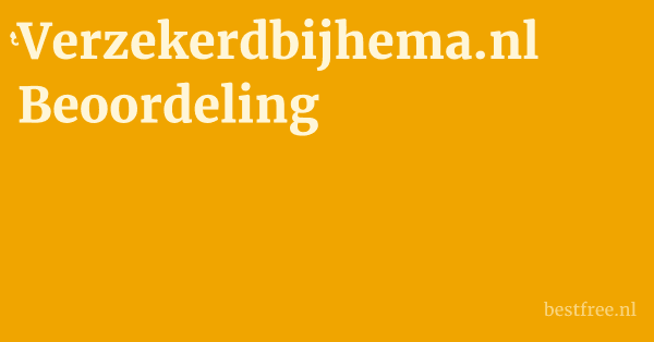 Verzekerdbijhema.nl Beoordeling 1 by BestFREE.nl