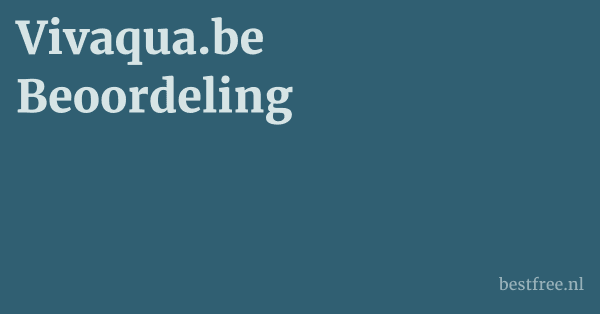 Vivaqua.be Beoordeling 1 by BestFREE.nl