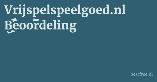 Vrijspelspeelgoed.nl Beoordeling 1 by BestFREE.nl