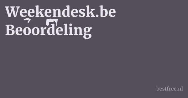 Weekendesk.be Beoordeling 1 by BestFREE.nl