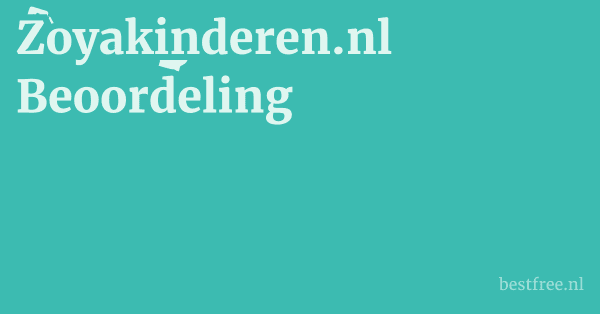 Zoyakinderen.nl Beoordeling 1 by BestFREE.nl
