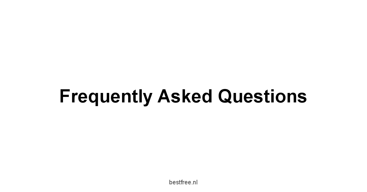 Frequently Asked Questions